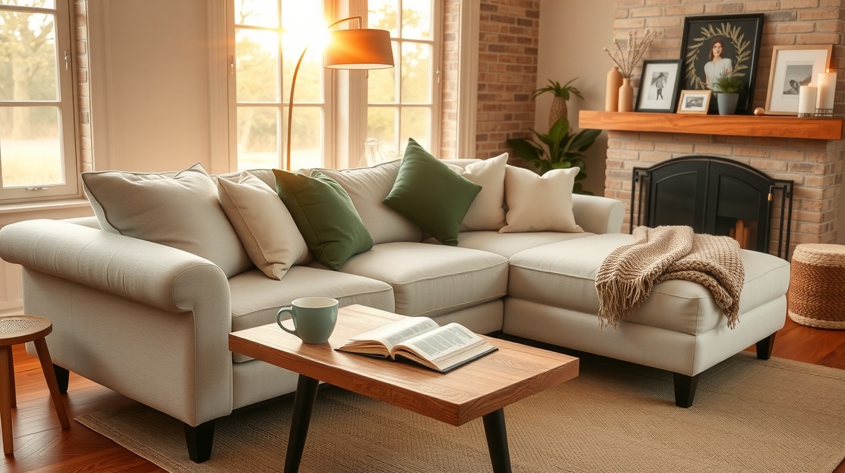 Parent and teenager sitting together on a couch having a conversation, both look