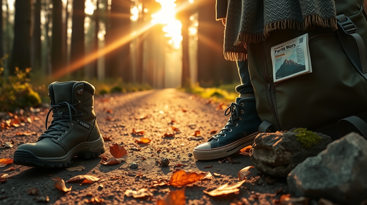Warm, hopeful scene of parent and teen walking together outdoors, natural lighti